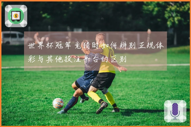 世界杯冠军竞猜时如何辨别正规体彩与其他投注平台的区别